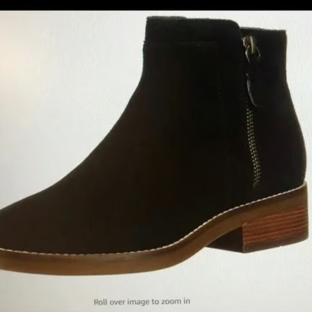 Cole Haan Rene Ankle Booties Suede Women Size 8.5 Black